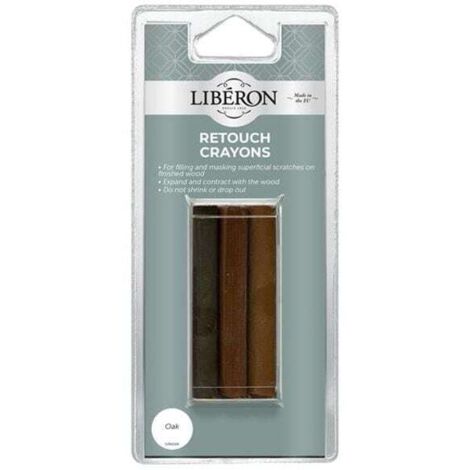 Liberon 126928 Retouch Crayons Oak 3 Pack LIBRCON