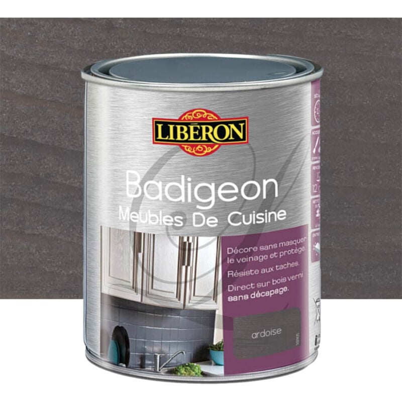 Liberon - Badigeon (Boisine) Meubles de cuisine Ardoise 1 l