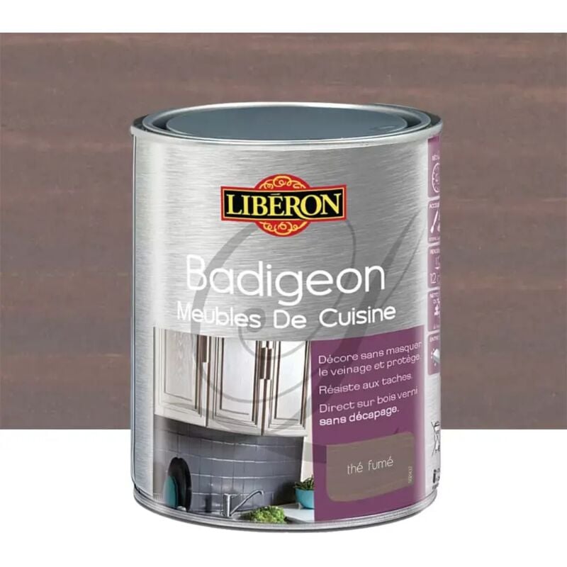 Liberon - Badigeon (Boisine) Meubles de cuisine Thé fumé 1 l