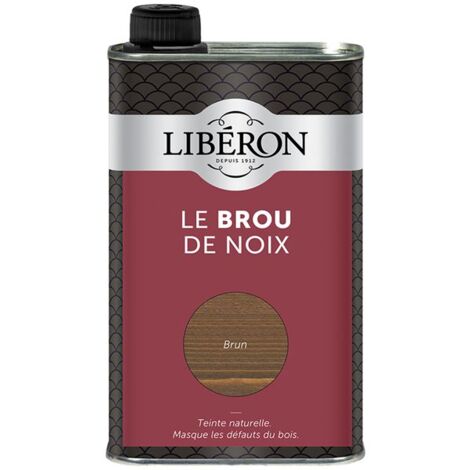 LIBERON - Brou de noix - 500 mL - brun foncé