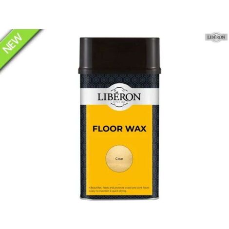 Liberon Clear Floor Wax 1L - High-Quality Protective Finish for Wooden Floors