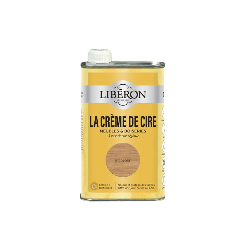 Liberon - Crème de cire liquide incolore 0.5 l