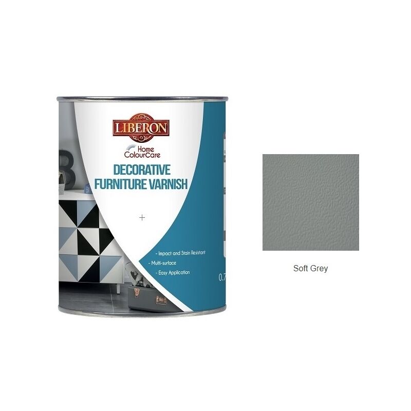 Decorative Furniture Varnish Paint - 750ml - Soft Grey - Soft Grey - Liberon