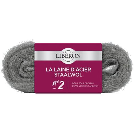 LIBERON - Laine acier n° 2 3x30g Liberon