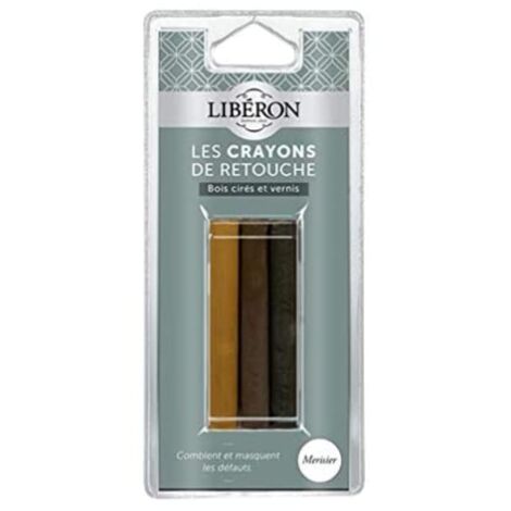 Liberon - Matita per ritocchi, riparazione legno, ciliegio, 30 ml
