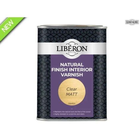 Liberon Natural Finish Interior Varnish Clear Matt 1L