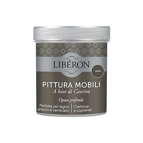 LIBERON - PITTURA MOBILI A BASE DI CASEINAOPACO PROFONDO BRUNO 500ML