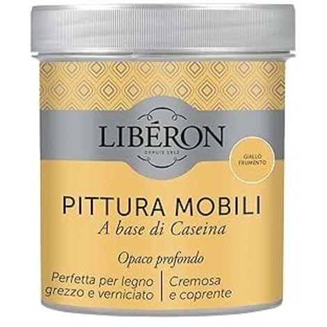 LIBERON - PITTURA MOBILI A BASE DI CASEINAOPACO PROFONDO GIALLO FRUMENTO 500ML