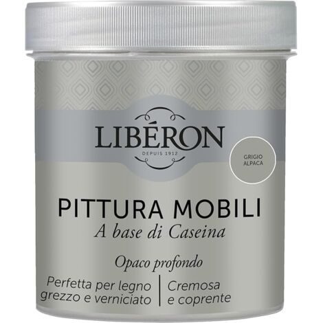 LIBERON - PITTURA MOBILI A BASE DI CASEINAOPACO PROFONDO GRIGIO ALPACA 500ML