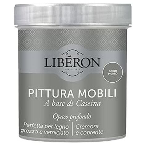 LIBERON - PITTURA MOBILI A BASE DI CASEINAOPACO PROFONDO GRIGIO PIOMBO 500ML
