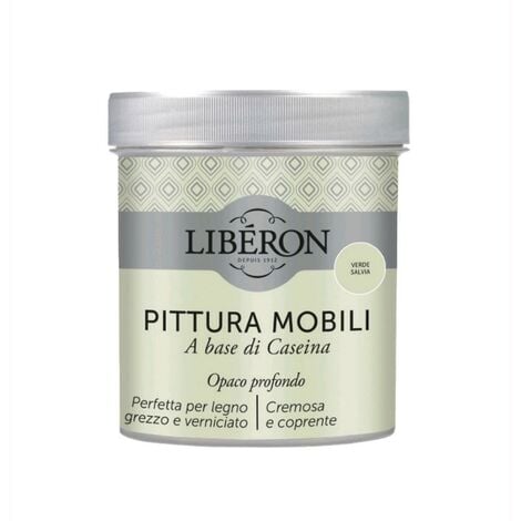 Libéron Pittura Vernice per Mobili Metallizza Effetto Metallo Per Legno 500  ml