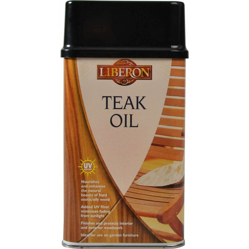 Liberon - 014633 Teak Oil with uv Filters 500ml LIBTOUV500