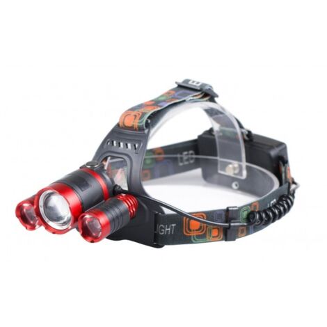 LIBOX LB0106 - Linterna frontal con batería (1 x T6 + 2 x XPE