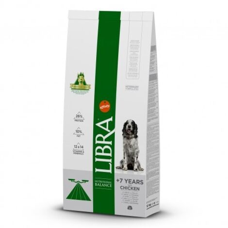 Libra Dog Senior - Pienso para Perros Mayores de 7 Años - 12 Kg
