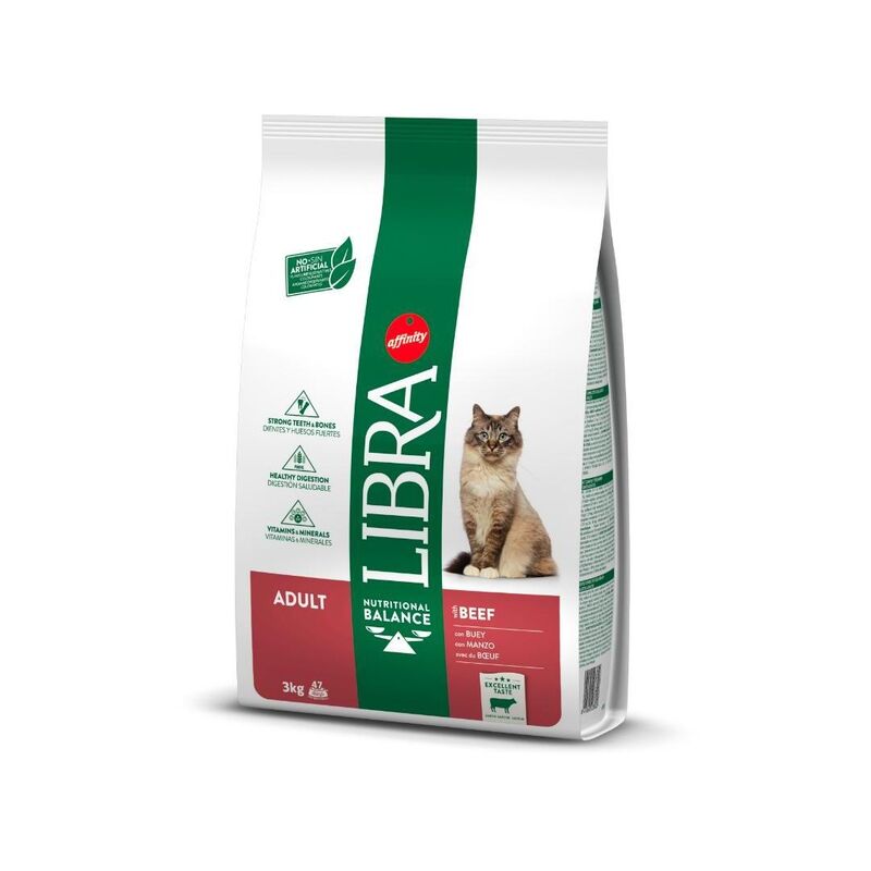 

Feline Adult Ternera 3kg Pienso para gatos - Libra