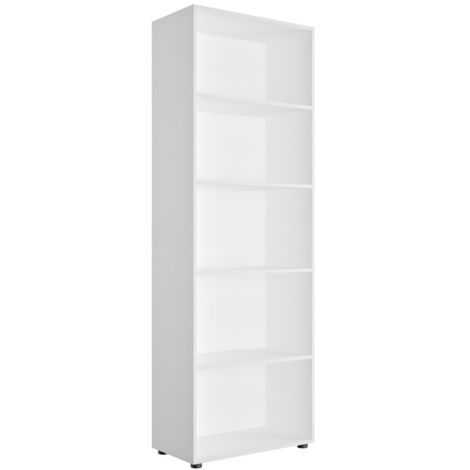 LIBRERIA 4 RIPIANI CM. 69X35X200 H BIANCA- 1,0 pz