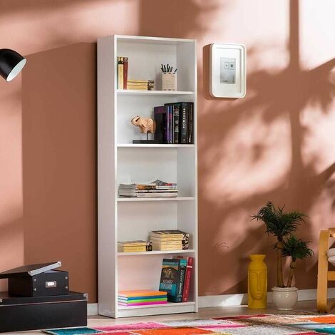 Libreria 5 scomparti ktp-150BY1 bianco
