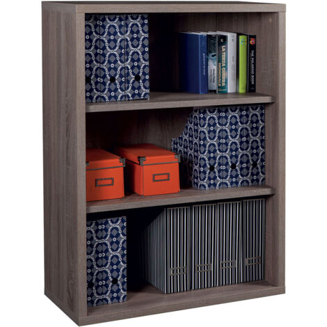 Libreria 6 ripiani cm 35 x 81 x h 217,2 cemento