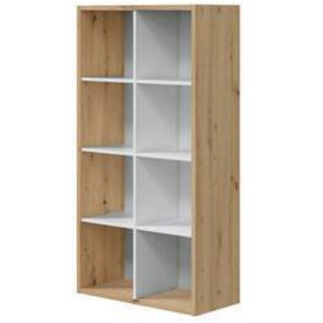 LIBRERIA 71X33X137 CM  BIANCO ROVERE