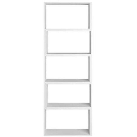 Libreria 72x22x200 cm Wish estensibile angolare bianca