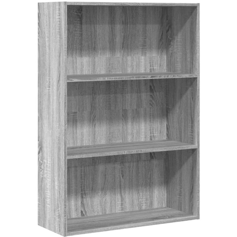 Libreria Grigio Sonoma 80x30x114 cm in Legno Multistrato vidaXL