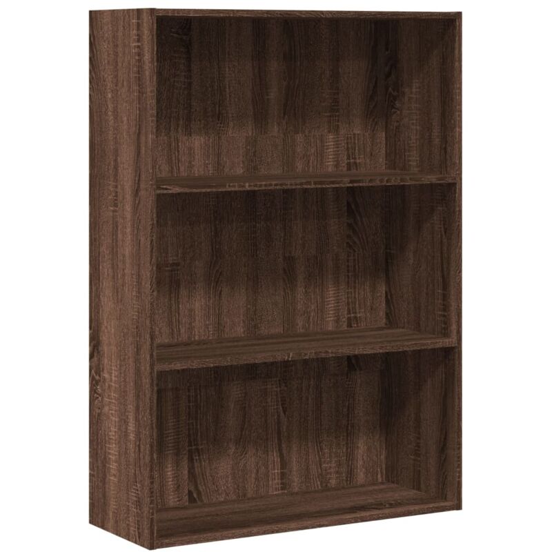 Libreria Rovere Marrone 80x30x114 cm in Legno Multistrato Vidaxl 914645