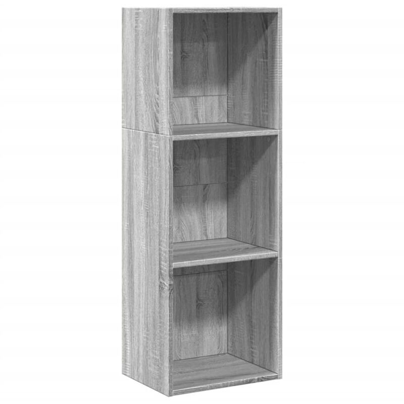 Libreria Grigio Sonoma 40x30x114 cm in Legno Multistrato Vidaxl