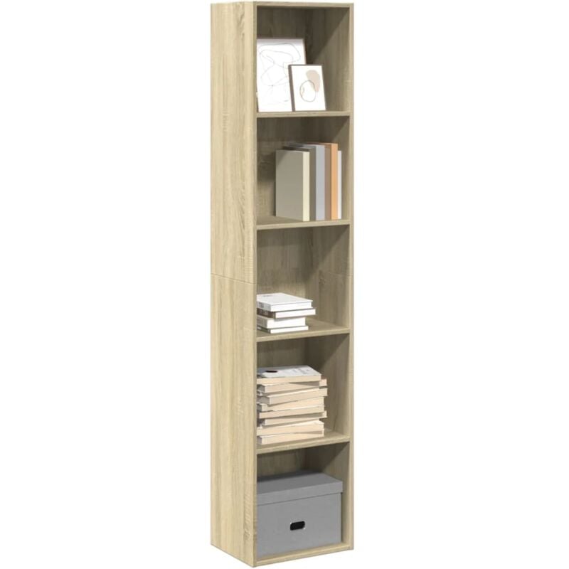 Libreria Rovere Sonoma 40x30x189 cm in Legno Multistrato - Vidaxl