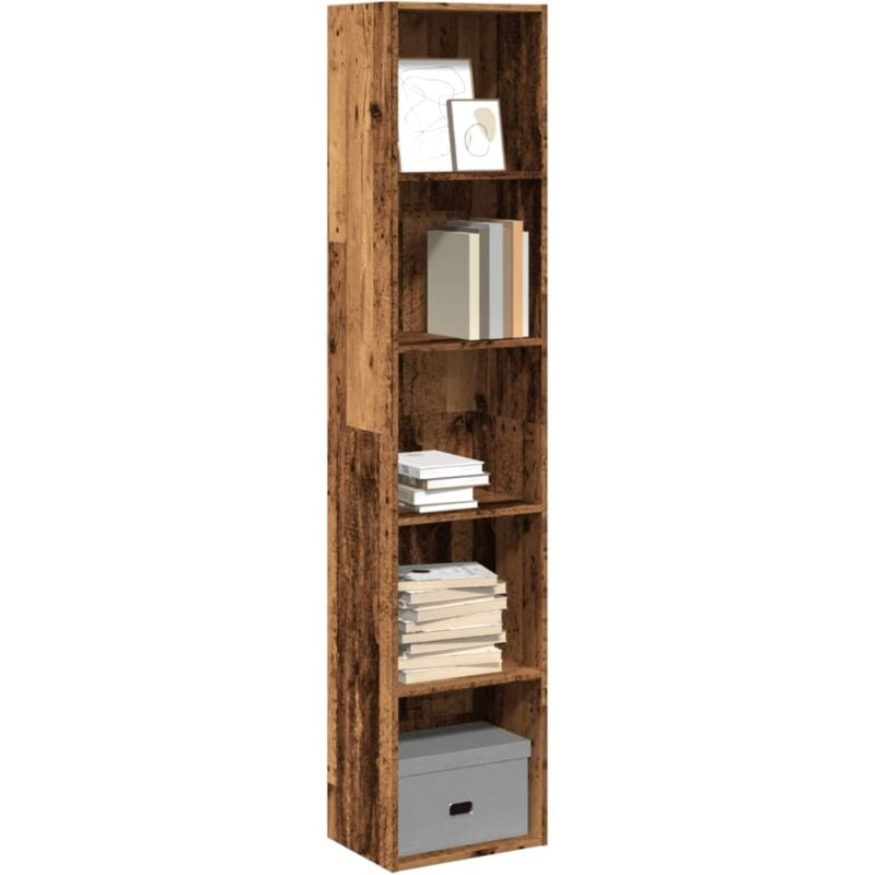 Libreria Legno Antico 40x30x189 cm in Legno Multistrato - Vidaxl