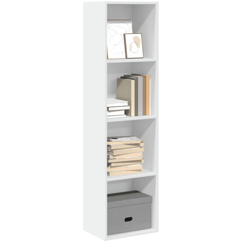 Libreria Bianca 40x30x152 cm in Legno Multistrato - Vidaxl