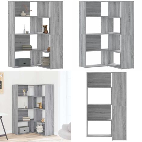 Libreria a 4 Ripiani Grigio Sonoma 85x85x140 cm in Truciolare - Libreria a 4 ripiani - Libreria in truciolato