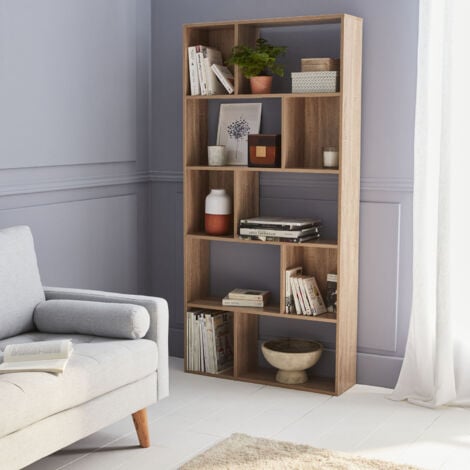Libreria a 5 ripiani con 10 vani