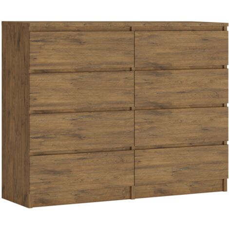 Libreria a 8 scomparti – colore: Marrone Caramello – 147 × 74 × 30 cm, in verticale o orizzontale