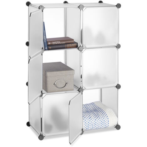 Libreria A Cubi Componibili 6 Ripiani Resistente Ed Elegante