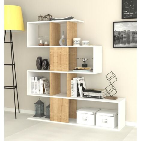 HOMCOM Mobile Libreria Scaffale 6 Cubi Da Ingresso Ufficio Salotto  110x40x78cm Legno