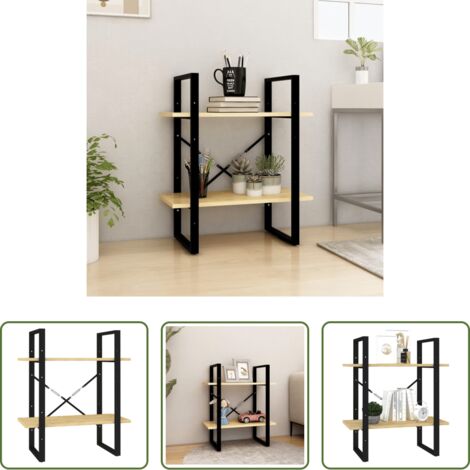 Libreria a due ripiani -  Libreria a 2 Ripiani 60x30x70 cm in Legno Massello di Pino