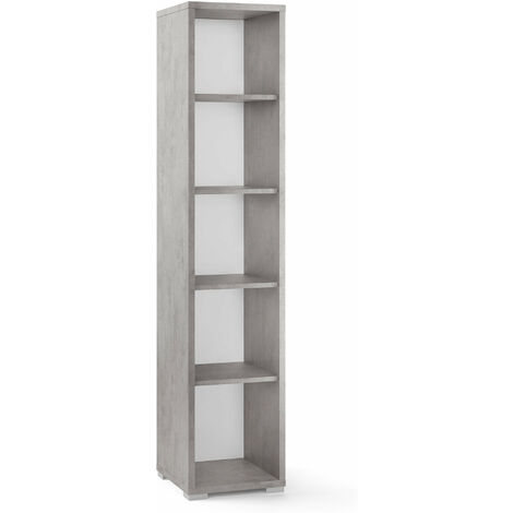 Libreria a Giorno 39x182x41 cm Cemento