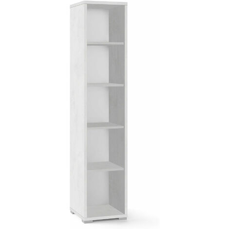 Libreria a Giorno 39x182x41 cm Ossido Bianco