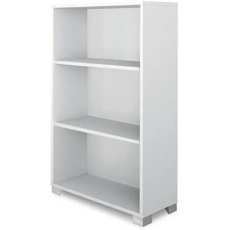 Libreria a Giorno 70L x 29P x h118 – Finitura Bianco Fiammato – Sarmog