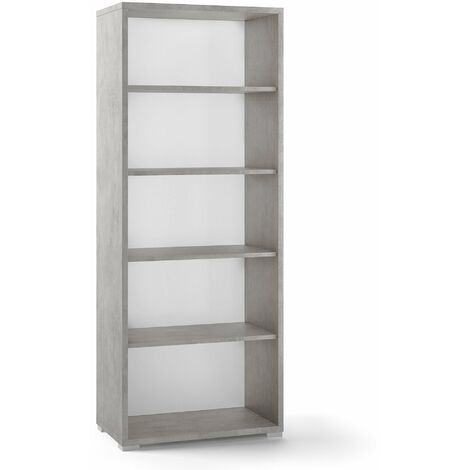 Libreria a Giorno 71x182x41 cm Cemento
