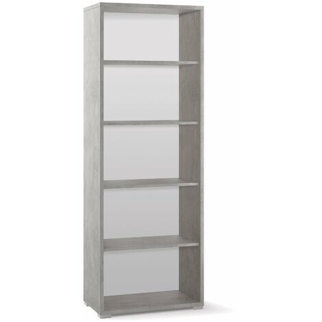 Libreria a Giorno 71x199x41 cm Cemento