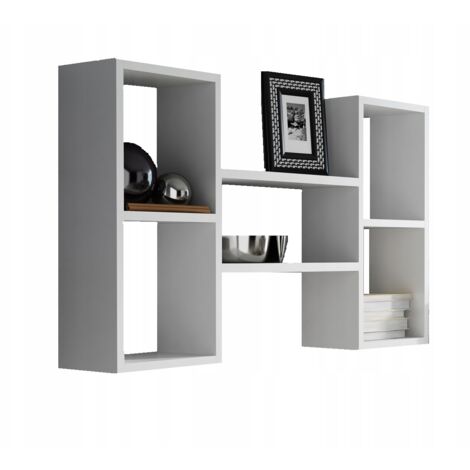LIBRERIA A PARETE POLO SHELF BIANCO