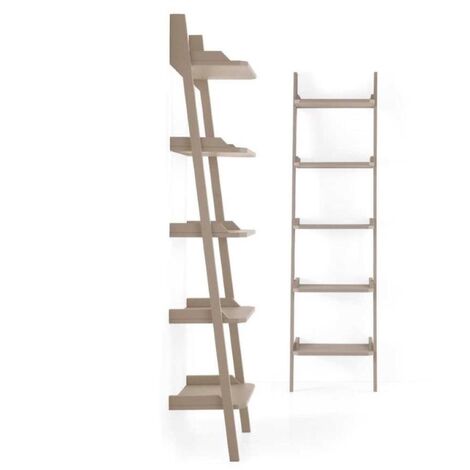 Libreria a scala componibile CHEOPE - legno mdf H186 Tortora