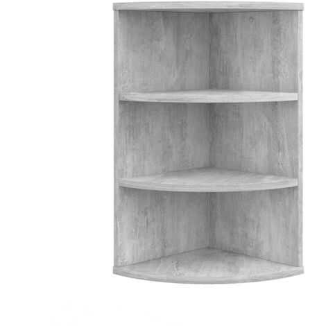 Libreria angolare da terra Ecki, Calcestruzzo, 30 x 60 cm, Vicco
