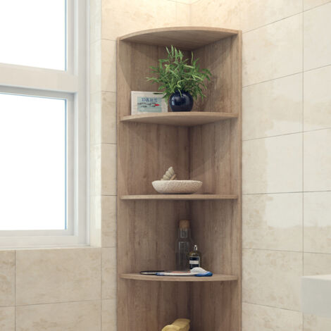 Libreria angolare da terra Ecki, Sonoma, 40 x 180 cm, Vicco