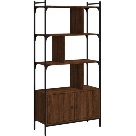 Libreria Ante Rovere Marrone 76,5x30x154,5 cm Legno Multistrato vidaXL