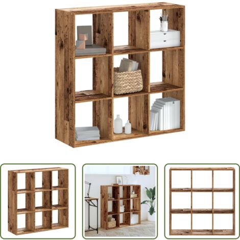 Libreria antica -  Libreria Legno Antico 102x32x102 cm in Legno Multistrato