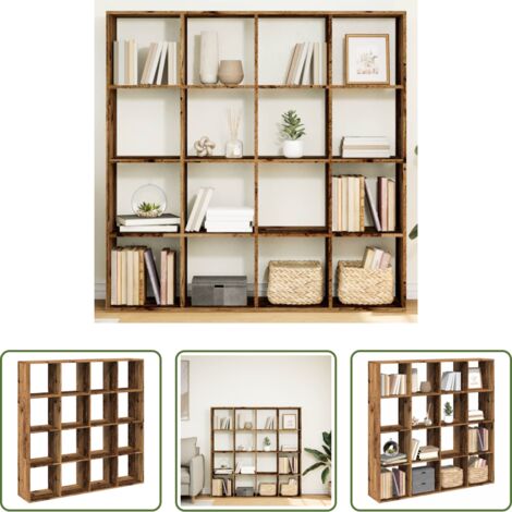 Libreria antica -  Libreria Legno Antico 137,5x29x137,5 cm in Legno Multistrato