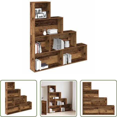 Libreria antica -  Libreria Legno Antico 157x24x160 cm in Legno Multistrato
