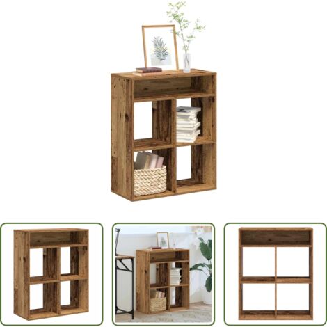 Libreria antica -  Libreria Legno Antico 66x31x80 cm in Legno Multistrato
